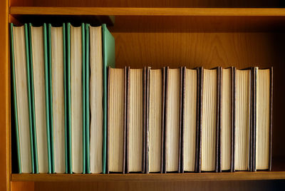 Books arranged in shelves