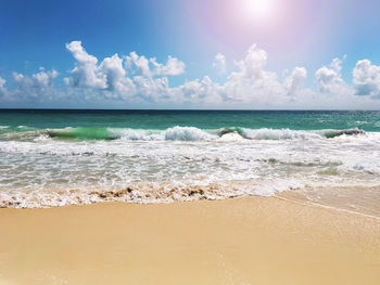 Scenic view of sea against sky