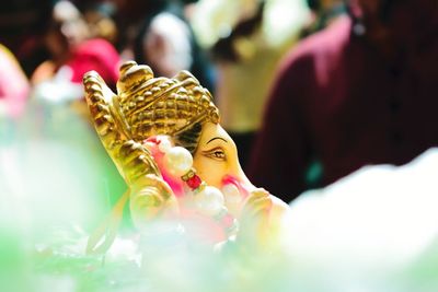 Close-up of buddha statue