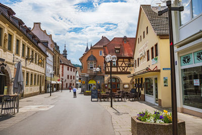 Street amidst buildings in town