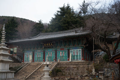 Entrance of building