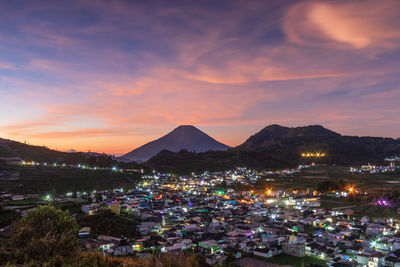 A dieng plateu view in the morning