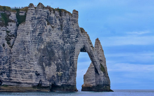 Rock formations at seaside