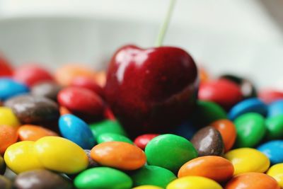 Close-up of multi colored candies