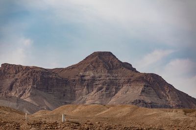 Scenic view of rocky mountains against sky