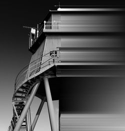 Low angle distorted view of a lighthouse