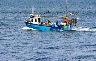 Boats in sea