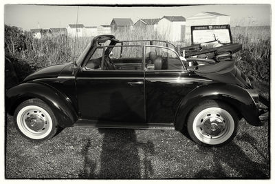 Close-up of vintage car