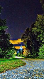 Road at night