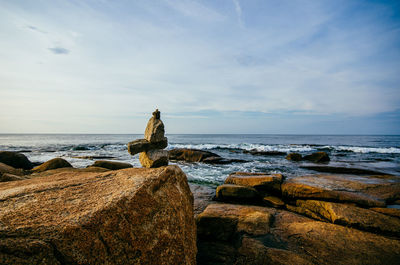 Scenic view of sea against sky