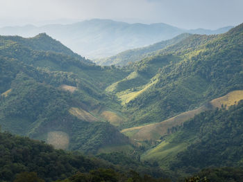 High angle view of valley