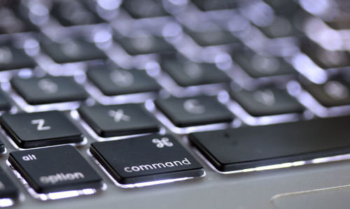 Full frame shot of computer keyboard