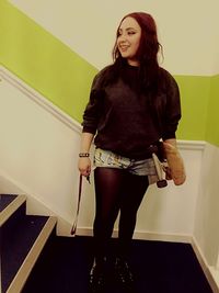 Portrait of young woman