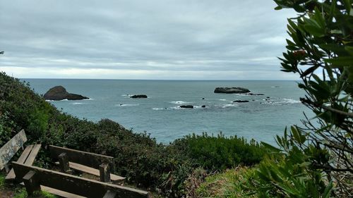 Scenic view of sea against sky