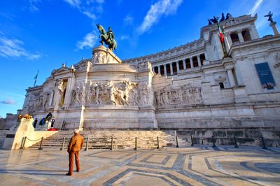 Low angle view of statue