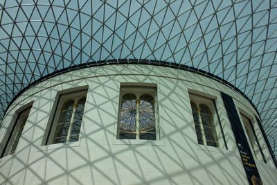 Low angle view of glass building