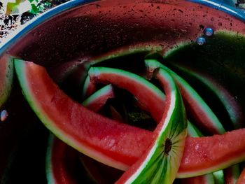 Close-up of wet strawberry