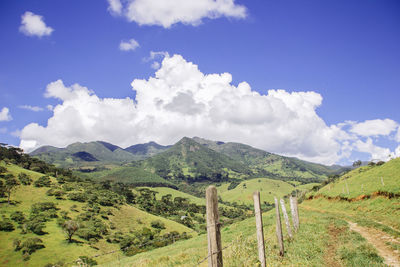 Scenic view of landscape against sky