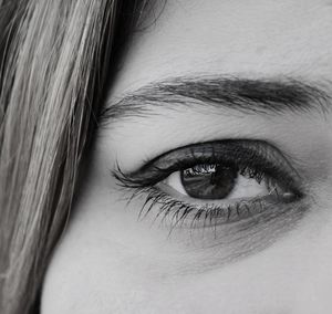 Cropped image of woman eye