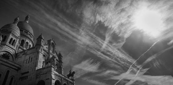 Low angle view of buildings against sky
