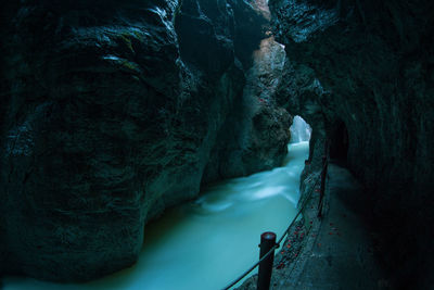 Rock formations in cave