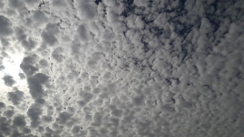 Low angle view of clouds in sky