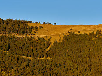 Views of the mountains at sunset, next to the ordesa valley, spain