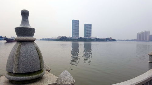 View of river against sky