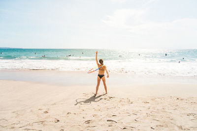 Woman on beach