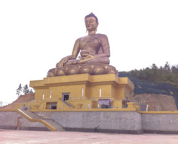 Low angle view of statue