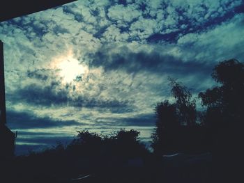 Low angle view of cloudy sky