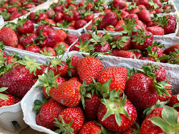 Full frame shot of strawberries