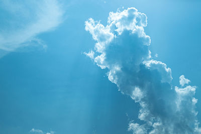 Low angle view of blue sky