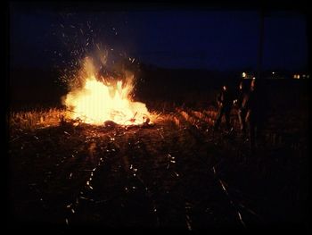 Bonfire at night