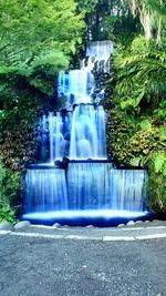 Scenic view of waterfall