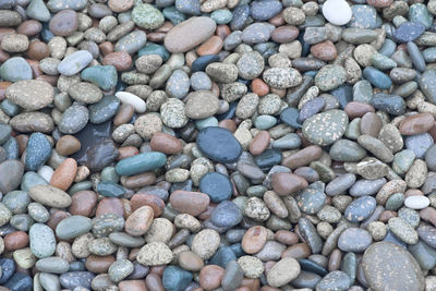 Full frame shot of pebbles