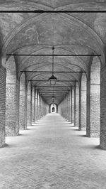 Empty corridor in building