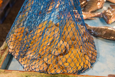 Close-up of fishing net