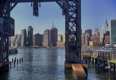 View of city at waterfront