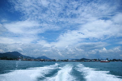 Scenic view of sea against sky