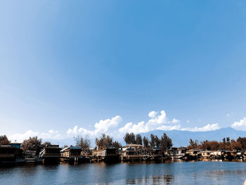 Scenic view of river against sky