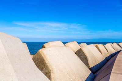 Panoramic view of beach against sky