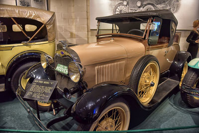 Close-up of vintage car