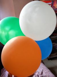 Close-up of balloons