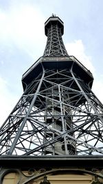 Low angle view of eiffel tower