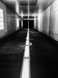 Empty corridor of building