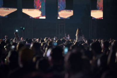 Crowd at music concert