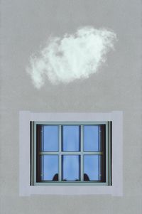 Low angle view of window on building