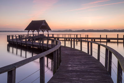 Pier at sunrise