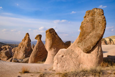 Rock formations in a desert